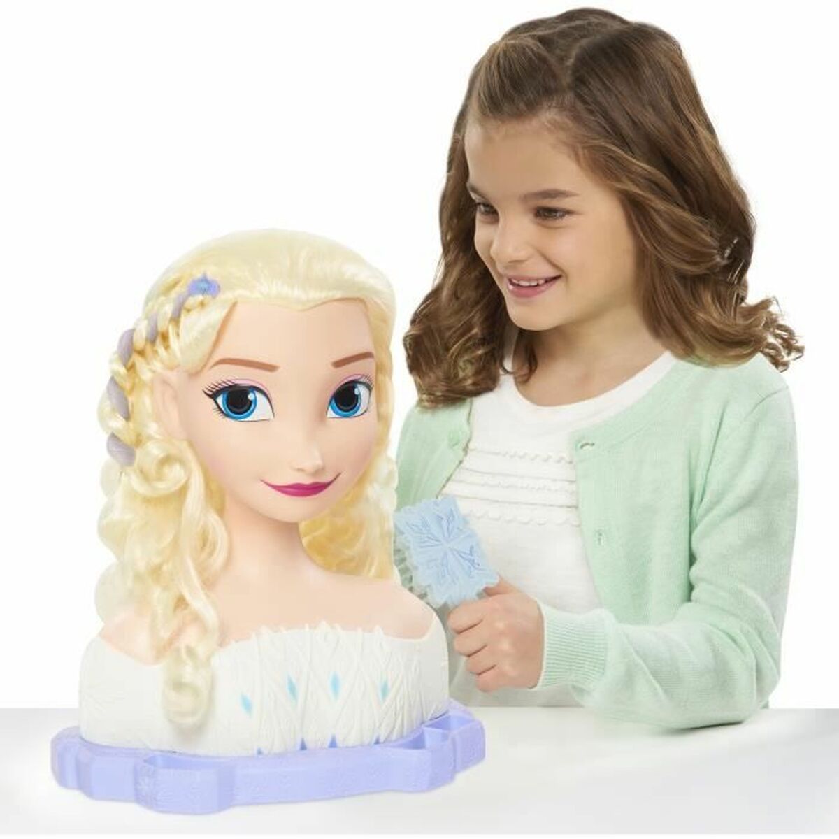 Frozen Beebinukk Aksessuaaridega Frozen Elsa Deluxe Styling Head