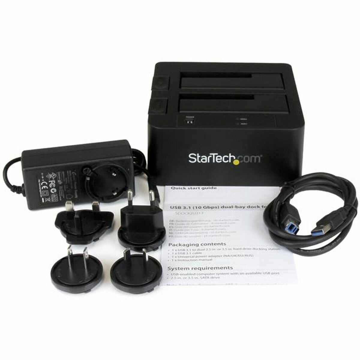 Startech Alus Startech Sdock2U313 Kõvaketas