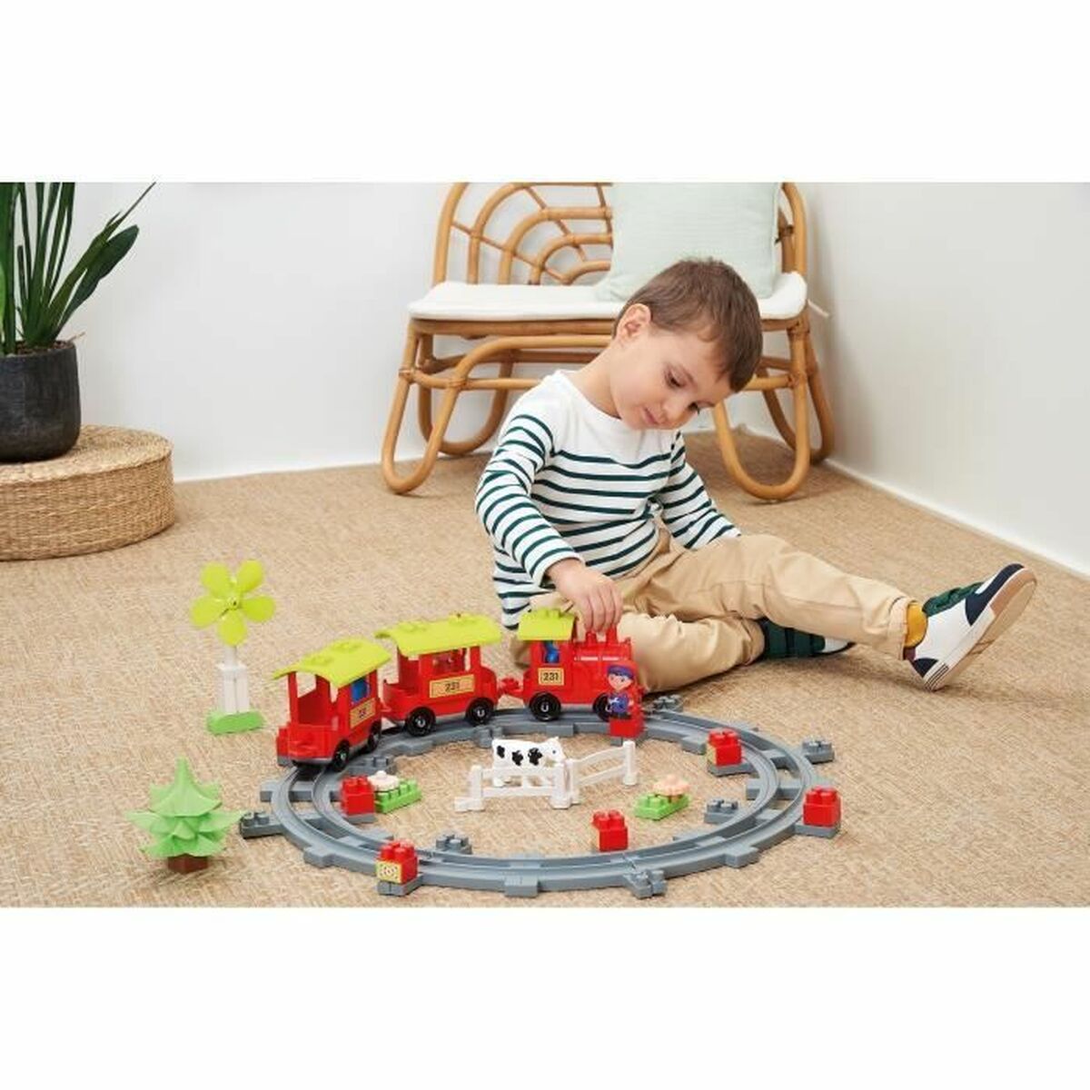 Ecoiffier Konstruktsioon Komplekt Ecoiffier Train De Campagne