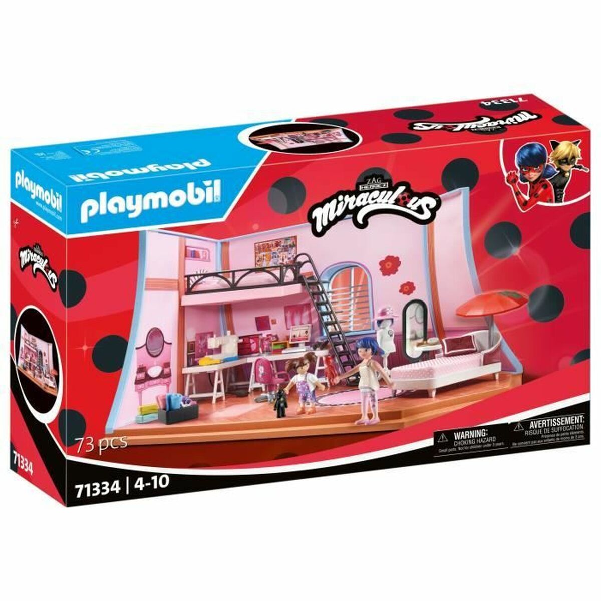Playmobil Playset Playmobil 71134 Miracolous 73 Tükid, Osad