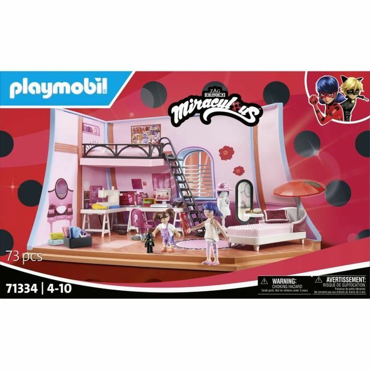 Playmobil Playset Playmobil 71134 Miracolous 73 Tükid, Osad