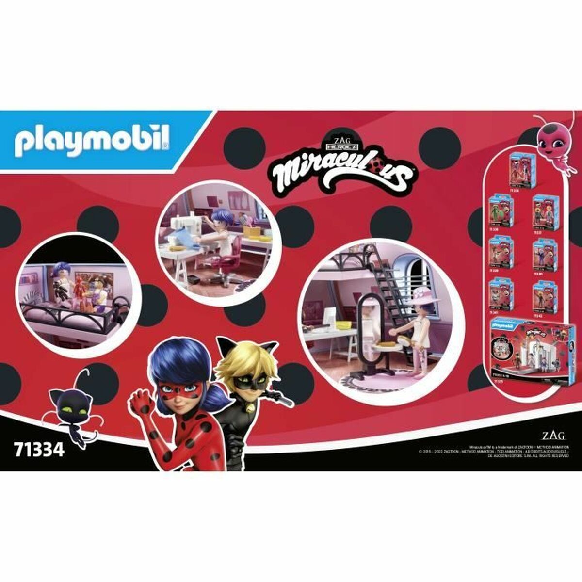 Playmobil Playset Playmobil 71134 Miracolous 73 Tükid, Osad