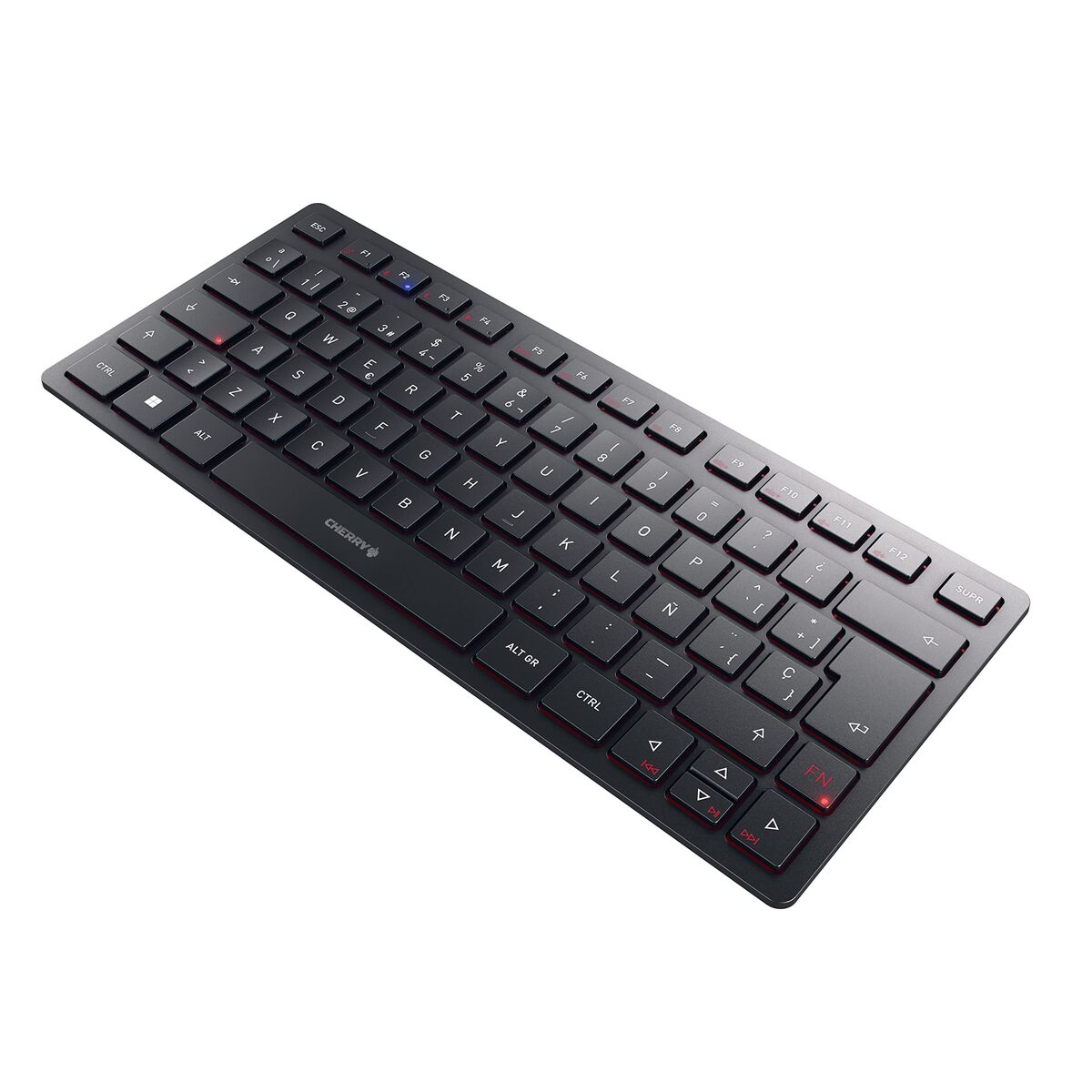 Cherry Klaviatuur Cherry Kw 9200 Mini Must Hispaaniakeelne Qwerty Qwerty