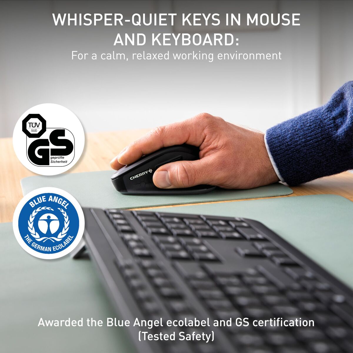 Cherry Klaviatuur Ja Hiir Cherry Jd-8550Es-2 Must Hispaania Qwerty