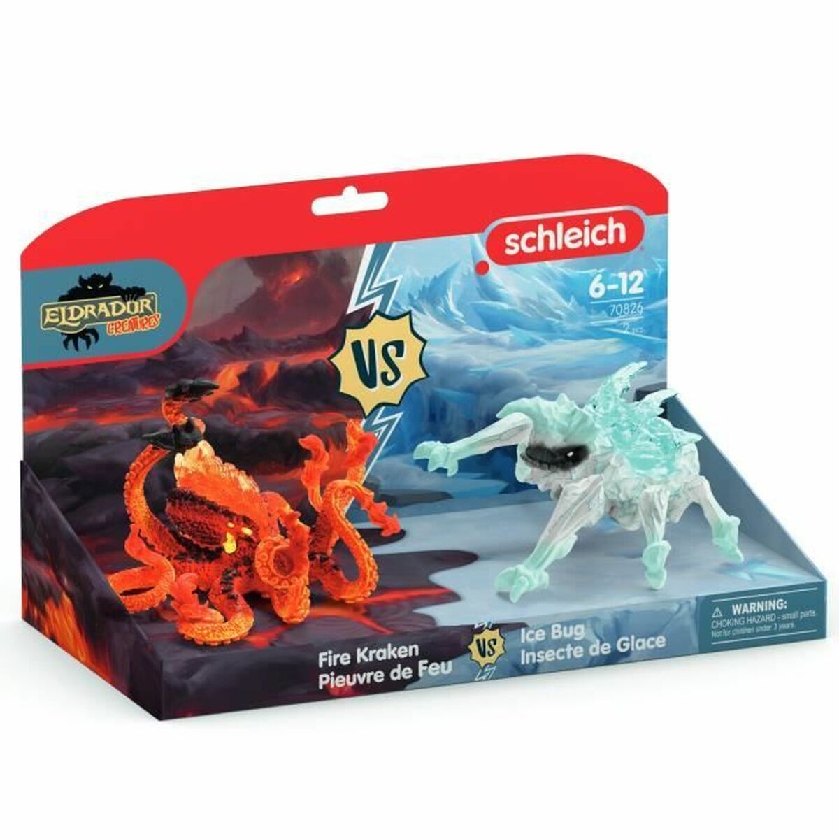 Schleich Nukumaja Aksessuaarid Schleich Lava Octopus Vs Ice Bug Duo