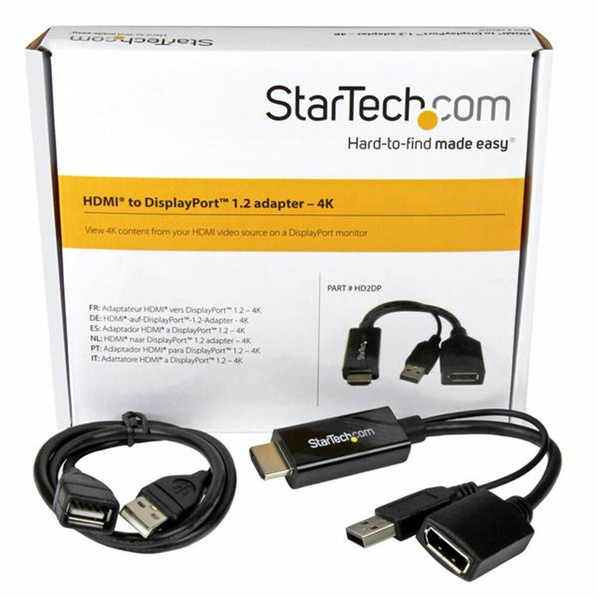 Startech Displayport-Hdmi Adapter Startech Hd2Dp Must 4K