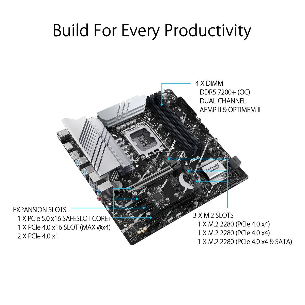 Asus Emaplaat Asus Prime Z790M-Plus Lga 1700