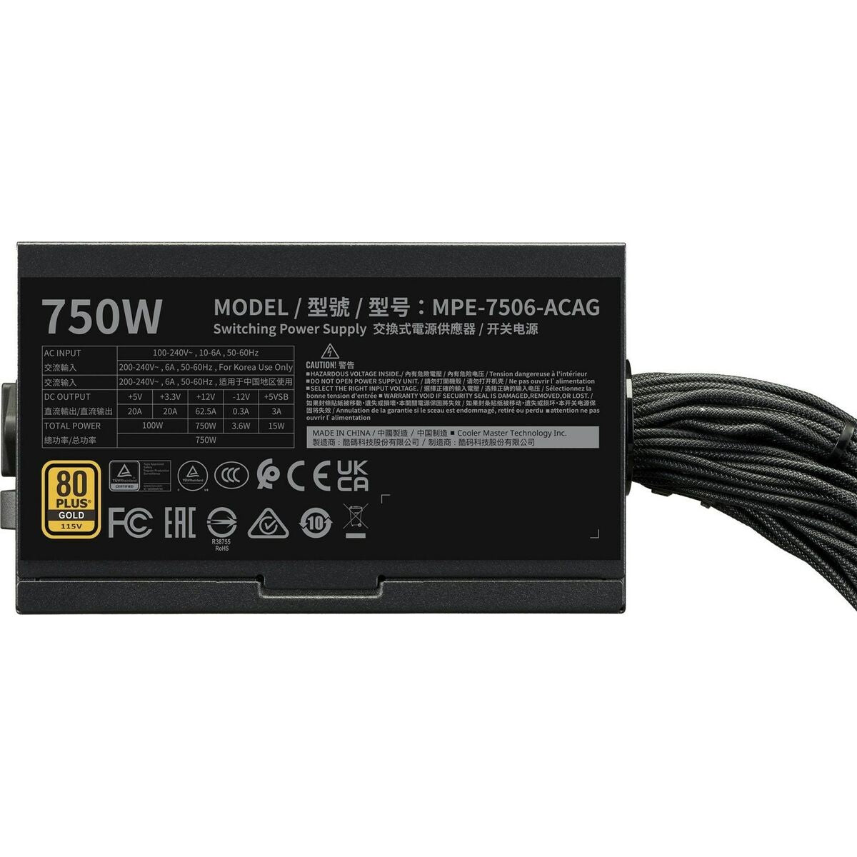 Cooler Master Toiteplokk Cooler Master Mpe-7506-Acag-Beu
