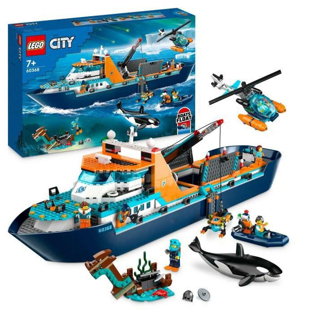 Lego Konstruktsioon Komplekt Lego 60368 The Arctic Exploration Ship Mitmevärviline 815 Tükid, Osad