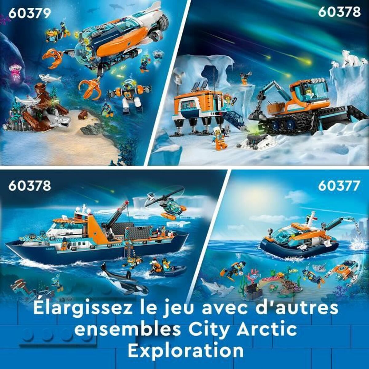 Lego Konstruktsioon Komplekt Lego 60368 The Arctic Exploration Ship Mitmevärviline 815 Tükid, Osad