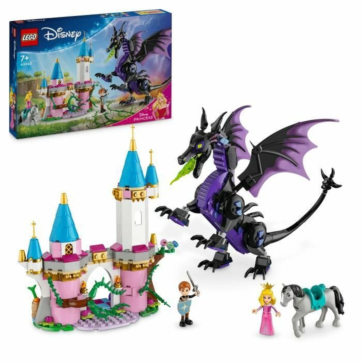 Lego Konstruktsioon Komplekt Lego Disney Princess 43240 Maleficent As A Dragon Mitmevärviline 583 Tükid, Osad