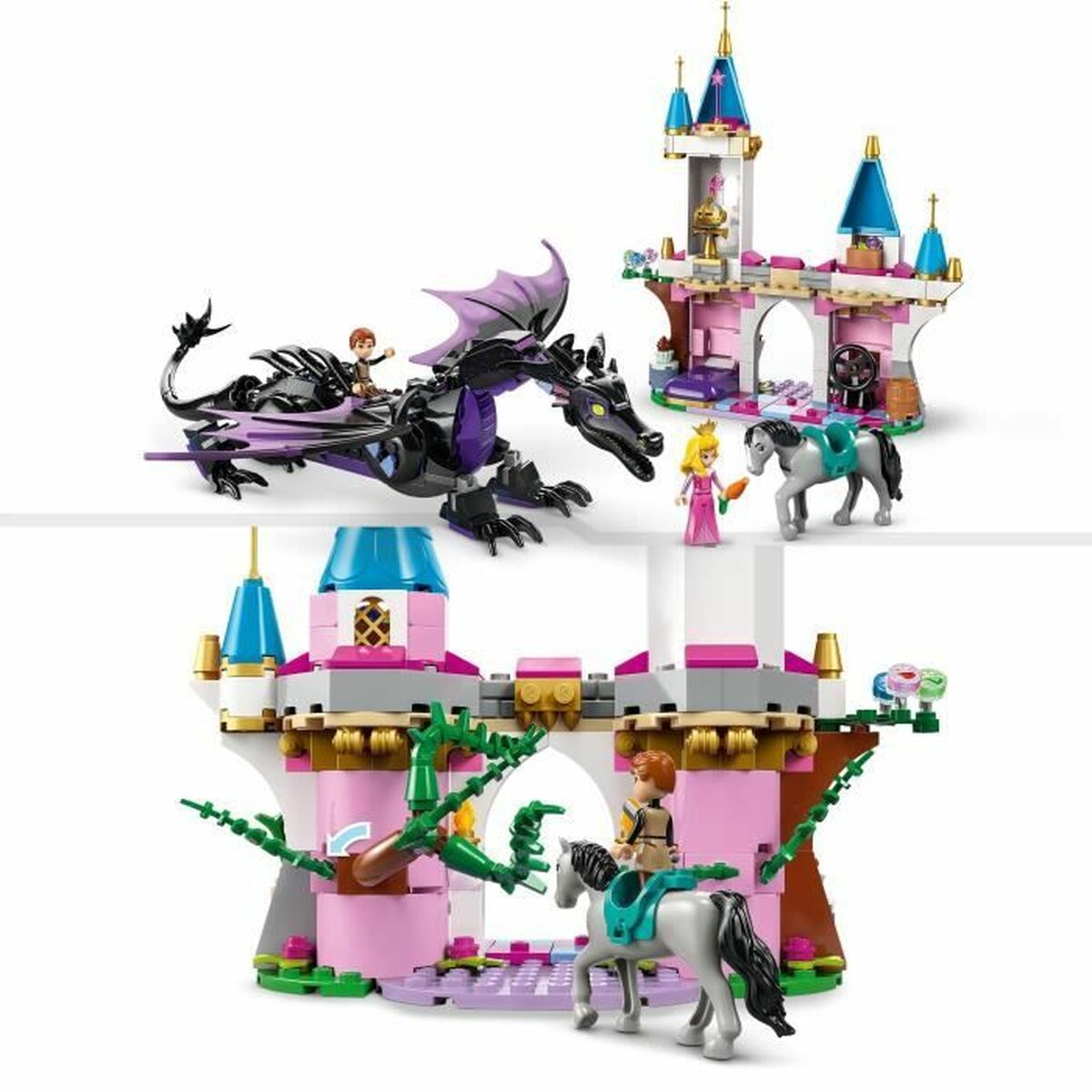 Lego Konstruktsioon Komplekt Lego Disney Princess 43240 Maleficent As A Dragon Mitmevärviline 583 Tükid, Osad