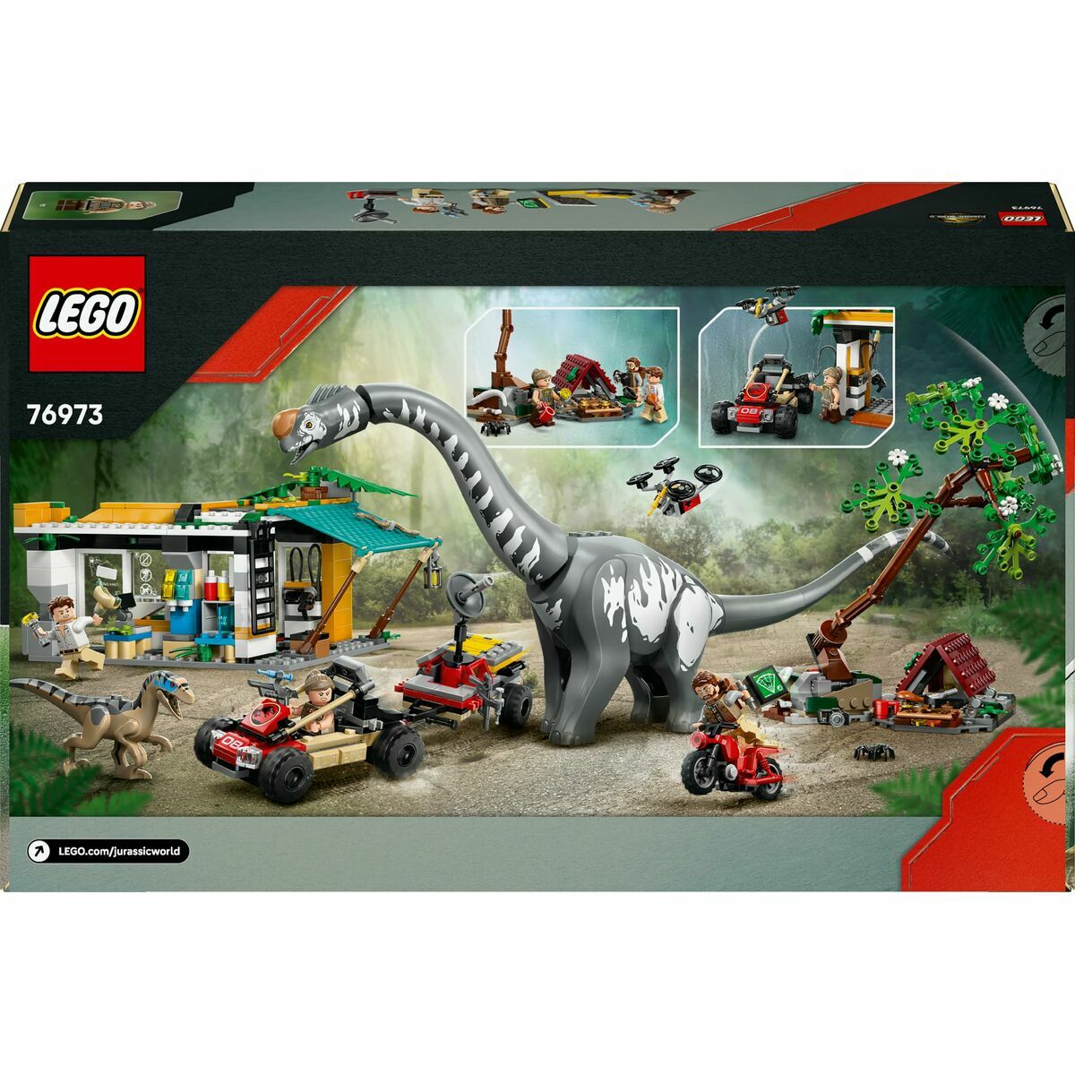 Lego Konstruktsioon Komplekt Lego Jurassic World 76973 Raptor & Titanosaurus Tracking Mission