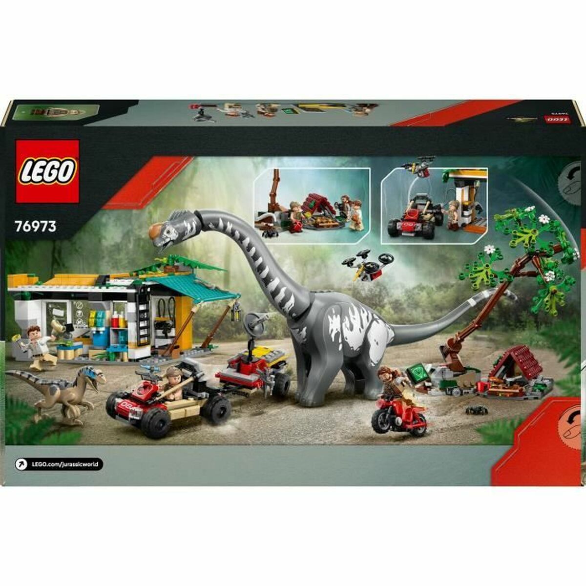 Lego Konstruktsioon Komplekt Lego Jurassic World 76973 Raptor & Titanosaurus Tracking Mission