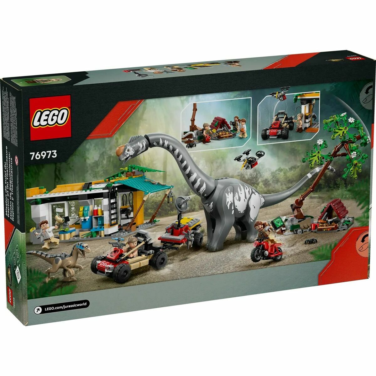 Lego Konstruktsioon Komplekt Lego Jurassic World 76973 Raptor & Titanosaurus Tracking Mission