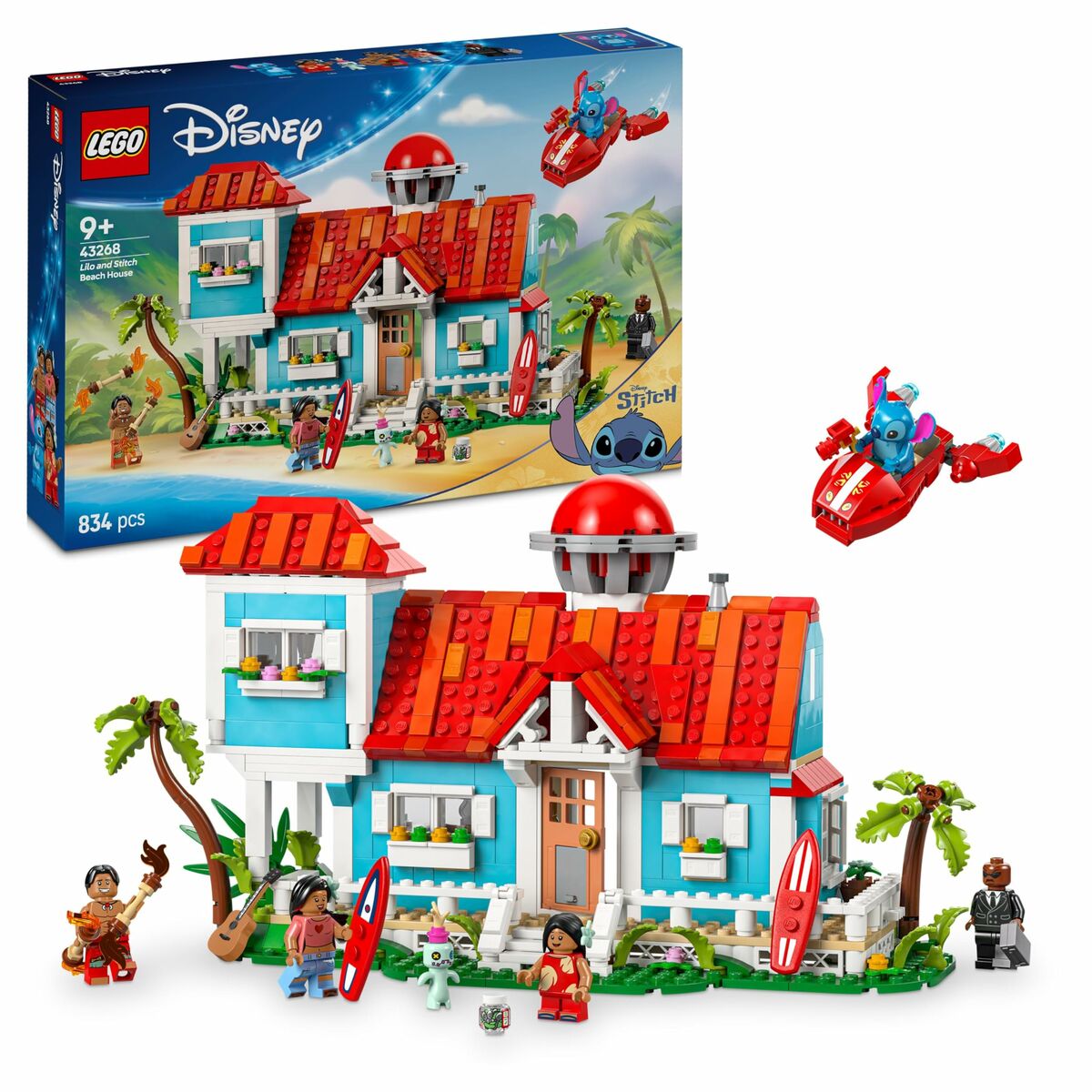 Lego Konstruktsioon Komplekt Lego Disney Lilo & Stitch 43268 834 Tükid, Osad