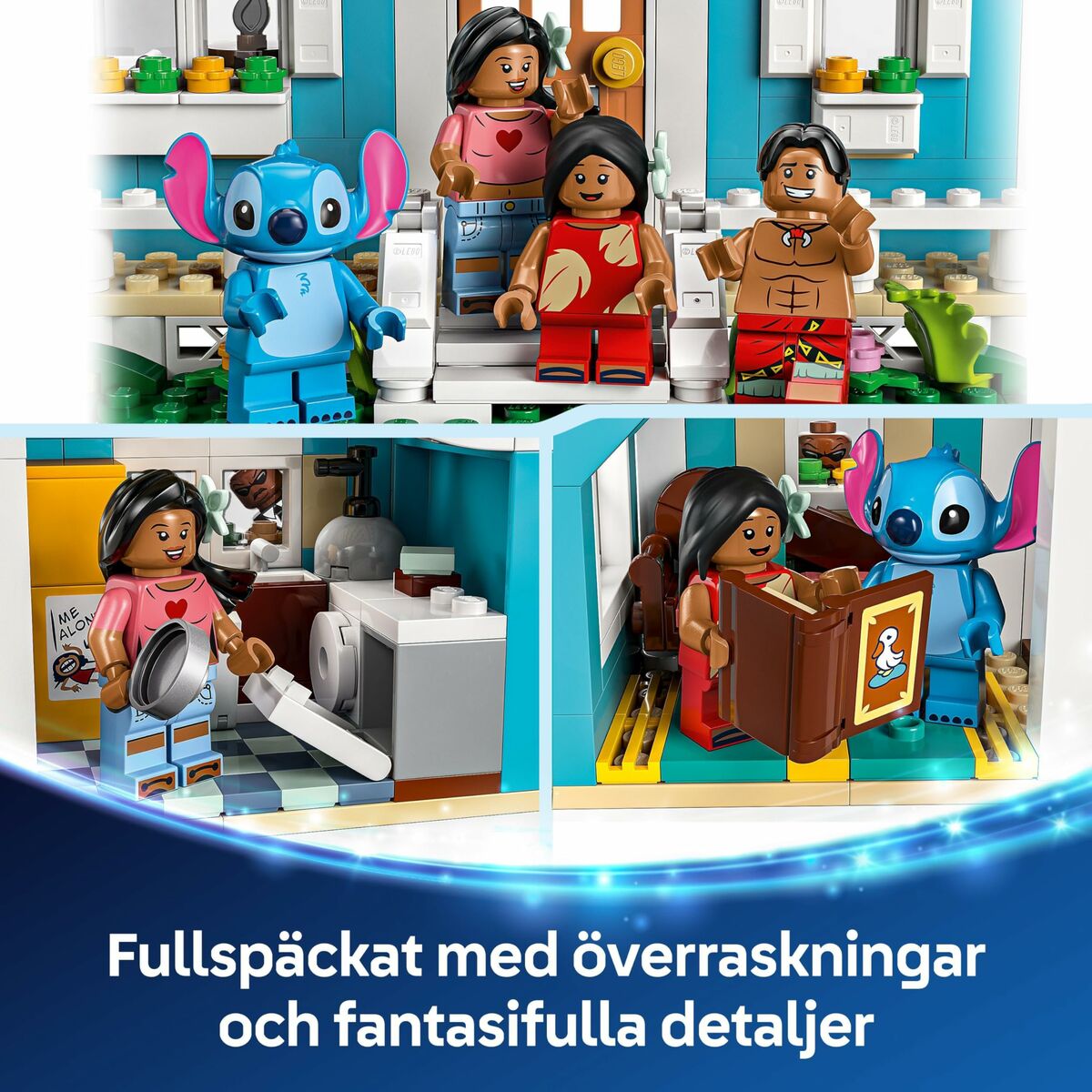 Lego Konstruktsioon Komplekt Lego Disney Lilo & Stitch 43268 834 Tükid, Osad