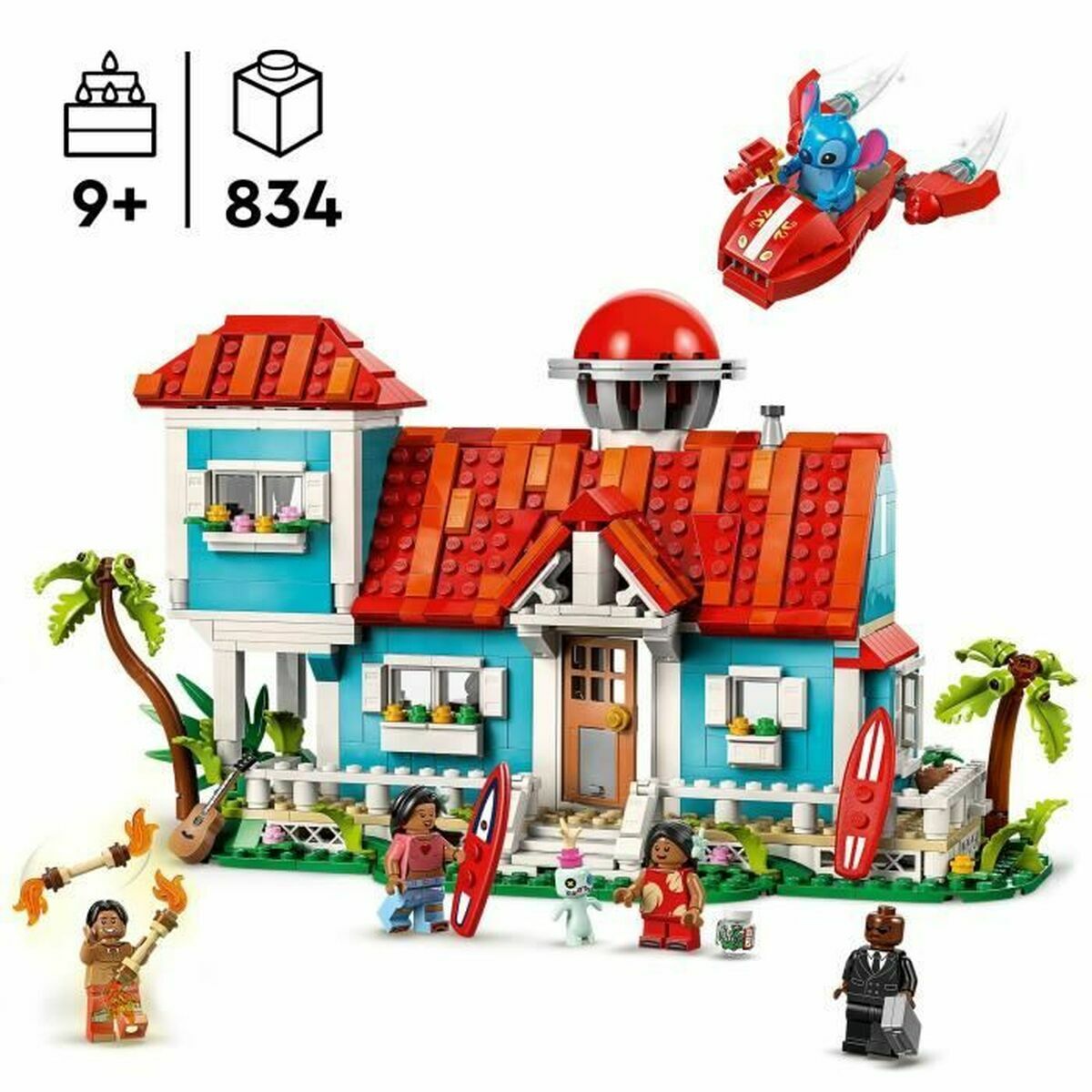 Lego Konstruktsioon Komplekt Lego Disney Lilo & Stitch 43268 834 Tükid, Osad