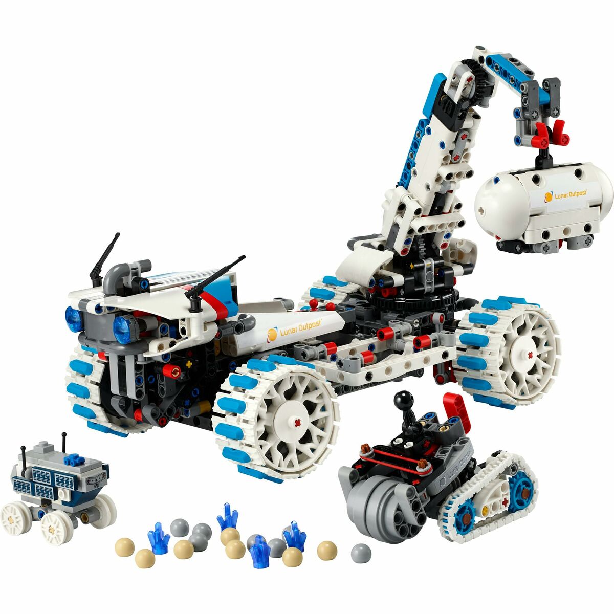 Lego Konstruktsioon Komplekt Lego 42211 Lunar Outpost Moon Rover Space Vehicle 1082 Tükid, Osad