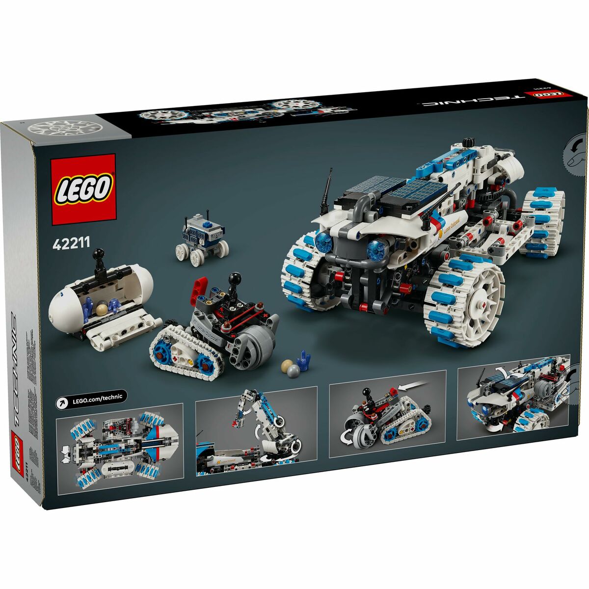 Lego Konstruktsioon Komplekt Lego 42211 Lunar Outpost Moon Rover Space Vehicle 1082 Tükid, Osad