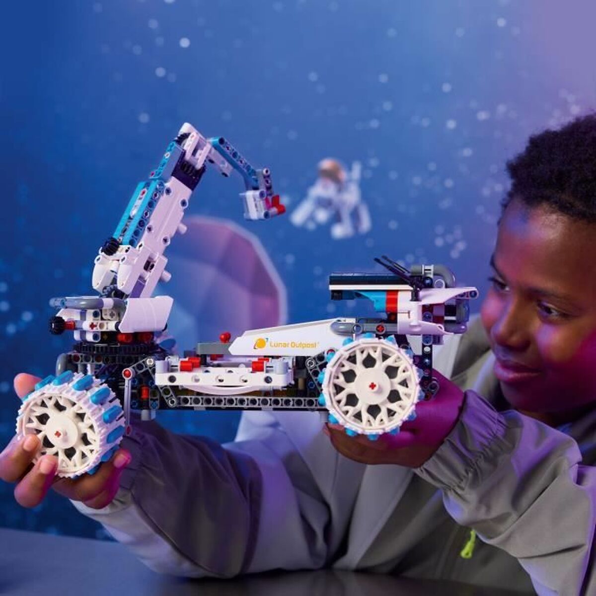 Lego Konstruktsioon Komplekt Lego 42211 Lunar Outpost Moon Rover Space Vehicle 1082 Tükid, Osad