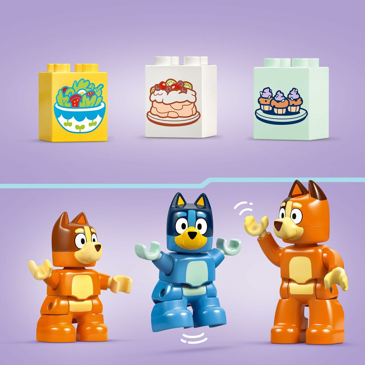 Lego Konstruktsioon Komplekt Lego Duplo 10459 Bluey's Family House With Memory 83 Tükid, Osad