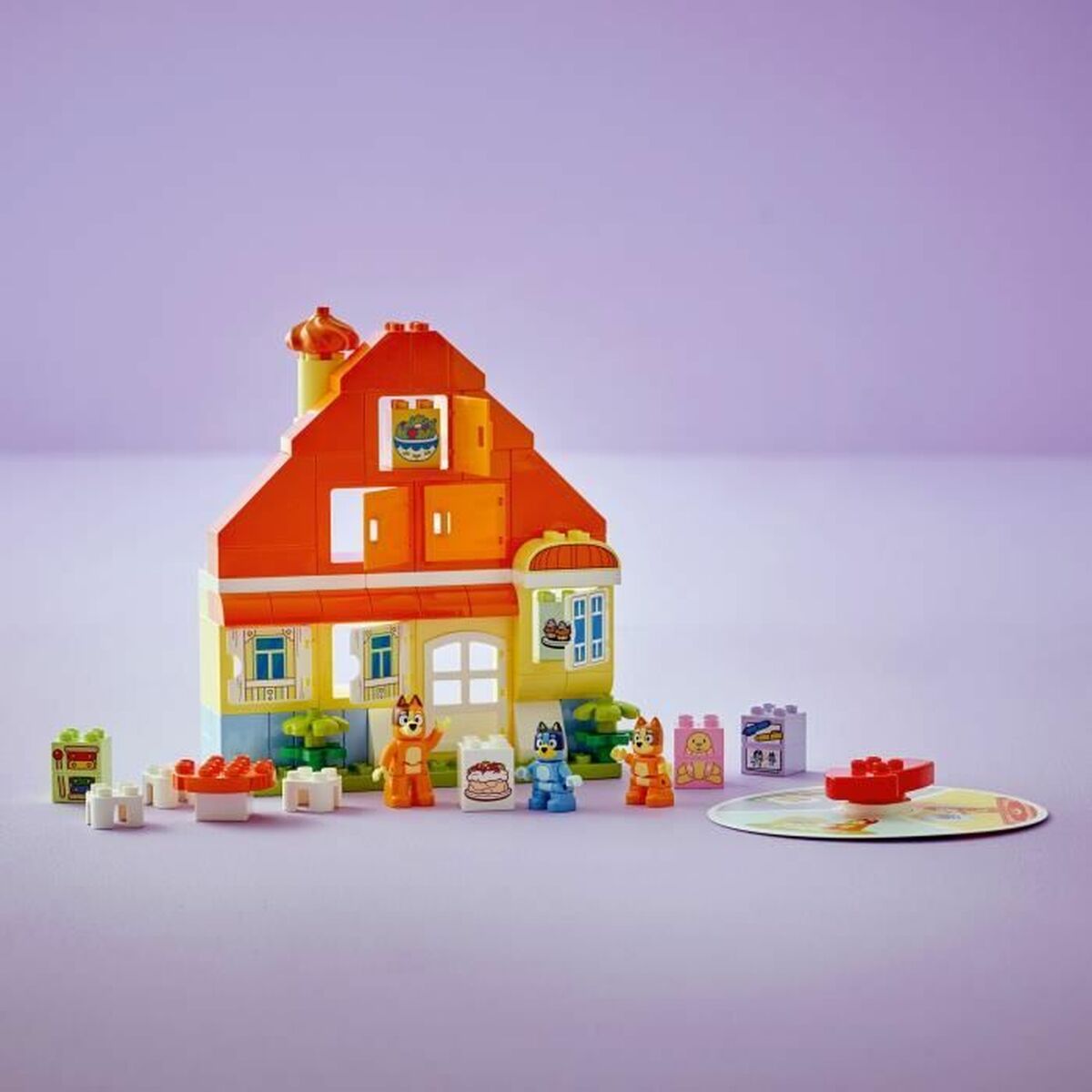 Lego Konstruktsioon Komplekt Lego Duplo 10459 Bluey's Family House With Memory 83 Tükid, Osad