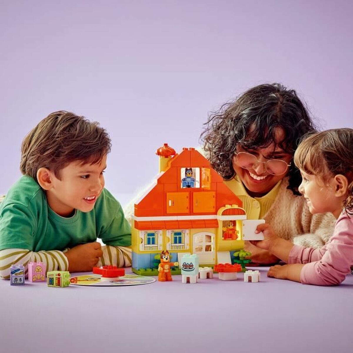 Lego Konstruktsioon Komplekt Lego Duplo 10459 Bluey's Family House With Memory 83 Tükid, Osad