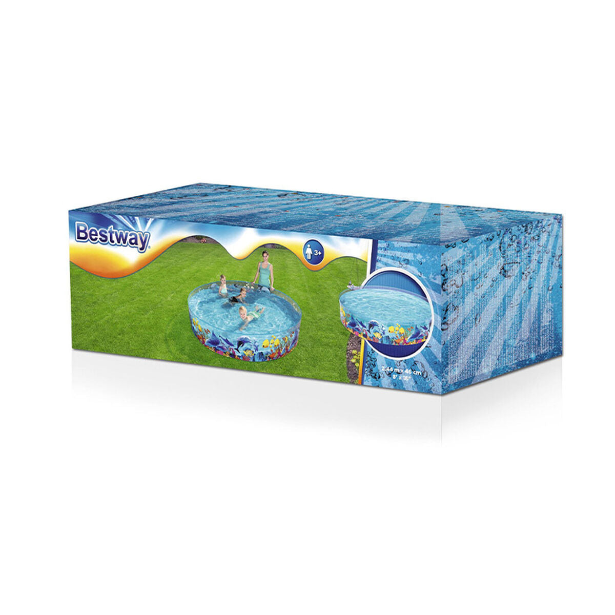 Bestway Täispuhutav Lastebassein Bestway Mereväesinine 244 X 46 Cm