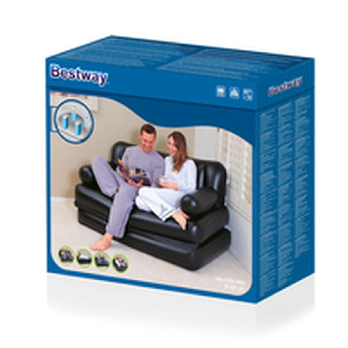 Bestway Täispuhutav Tugitool Bestway 188 X 152 X 64 Cm
