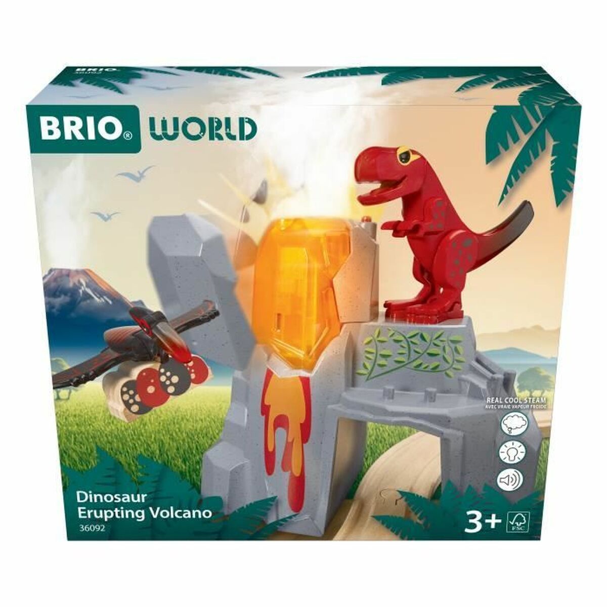 Brio Tegevuskujud Brio 36092 Dinosaur Erupting Volcano