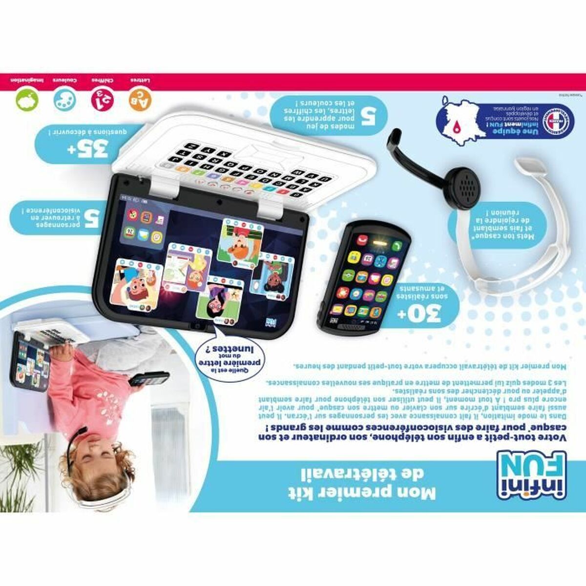 Bigbuy Home Komplekt My First Telework Kit 3 Tükid, Osad