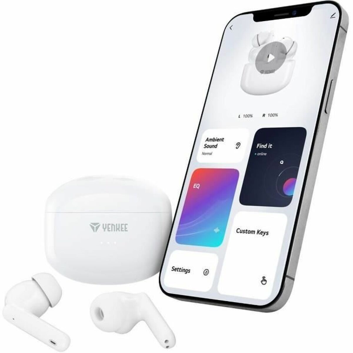 Yenkee Kõrvaklapid Yenkee Yhp 08Bt Anc Valge