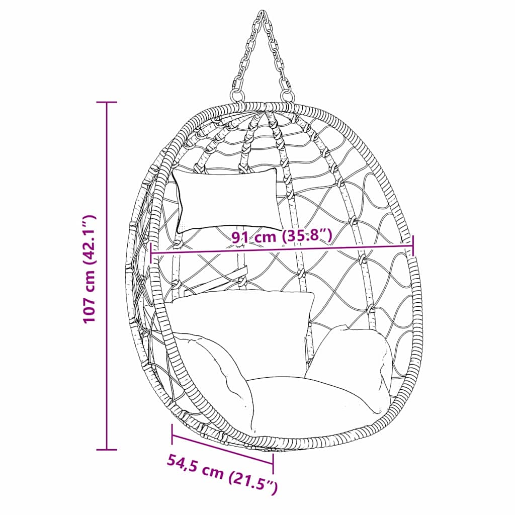 Rippuv Munakujuline Tool 91,5 X 54,5 X 107 Cm