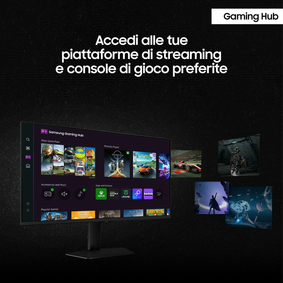 Samsung Mänguekraan Samsung S27Dg702Eu 27" 4K Ultra Hd