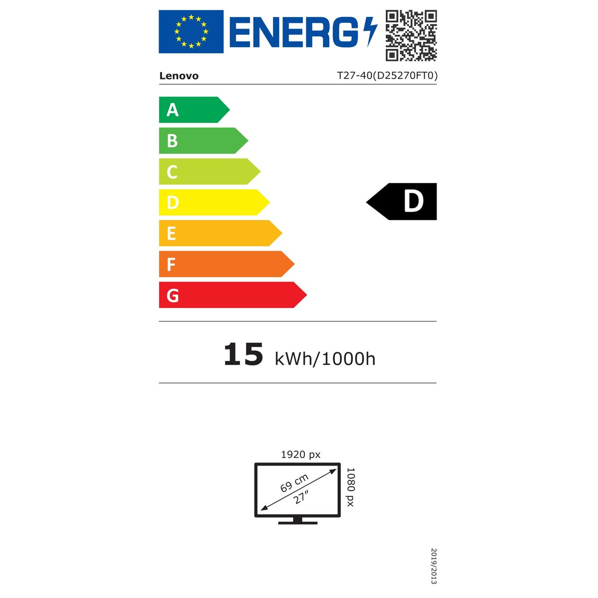 Lenovo Mänguekraan Lenovo 64A5Mat6Eu 27" Full Hd Lcd