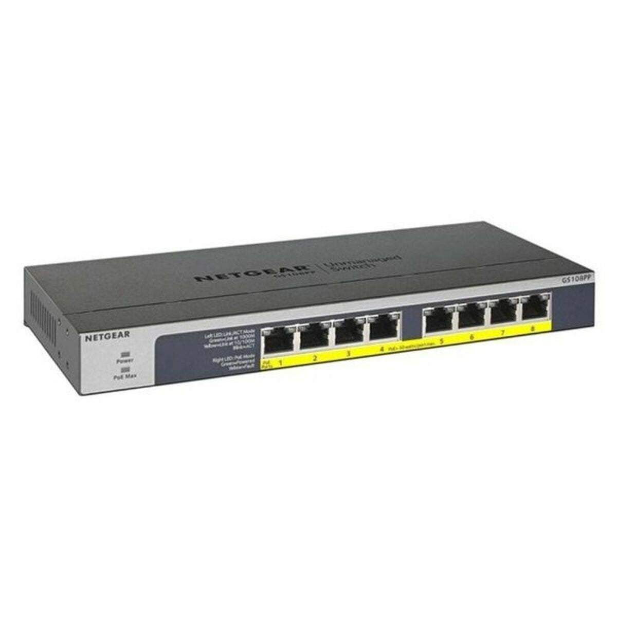 Netgear Lülitikapp Netgear Gs108Pp-100Eus 16 Gbps