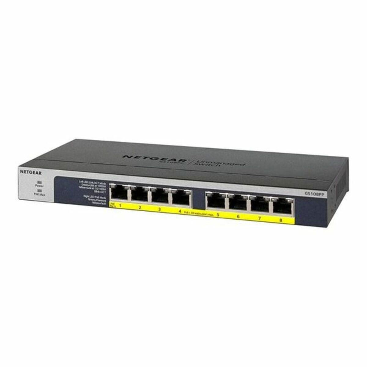 Netgear Lülitikapp Netgear Gs108Pp-100Eus 16 Gbps