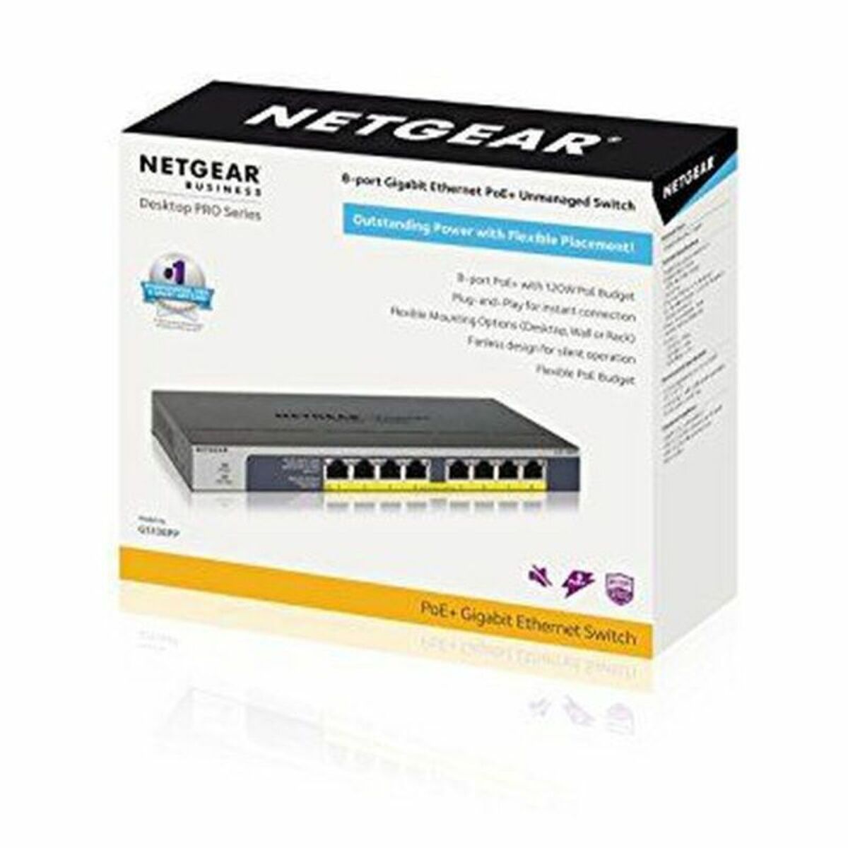 Netgear Lülitikapp Netgear Gs108Pp-100Eus 16 Gbps