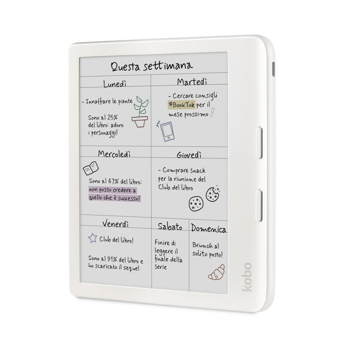 Rakuten E-Raamat Rakuten N428-Ku-Wh-K-Ck Valge 32 Gb 7"