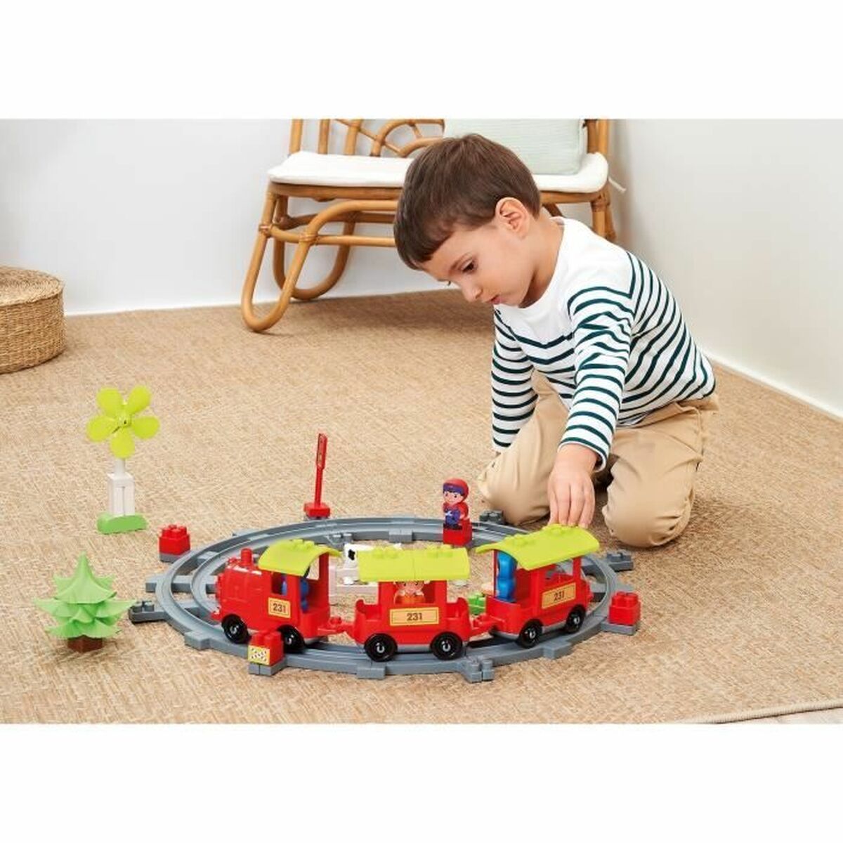 Ecoiffier Konstruktsioon Komplekt Ecoiffier Train De Campagne