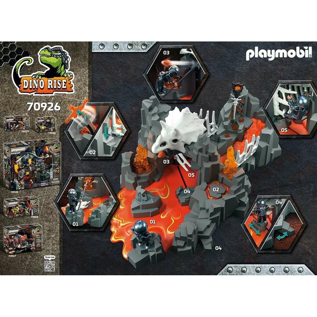 Playmobil Playset Playmobil Dino Rise Lava Fountain Guardian 70926