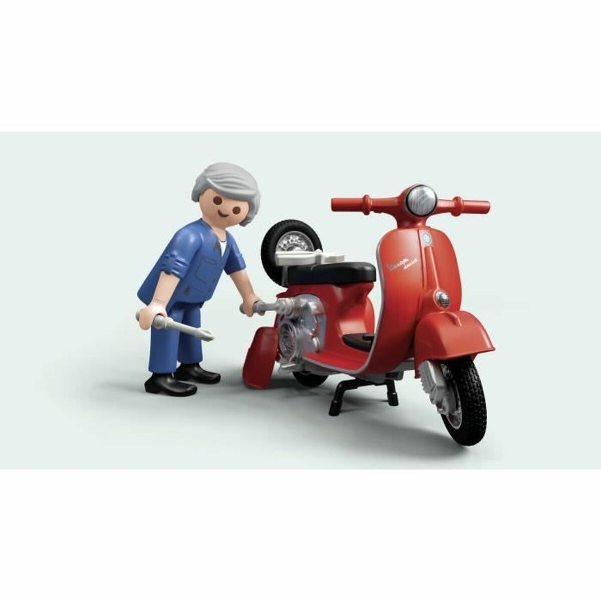 Playmobil Playset Playmobil Vespa Retro Garage