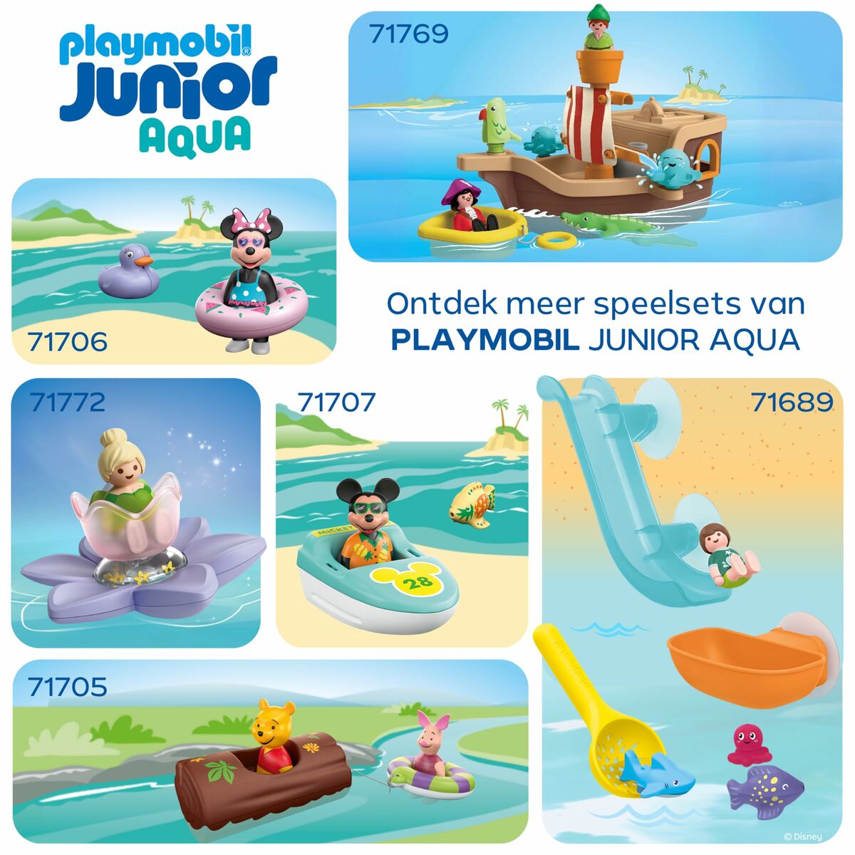 Playmobil Playset Playmobil Junior Water 71775 8 Tükid, Osad