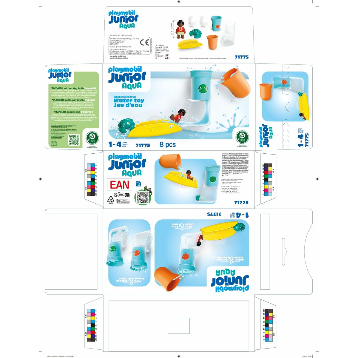 Playmobil Playset Playmobil Junior Water 71775 8 Tükid, Osad