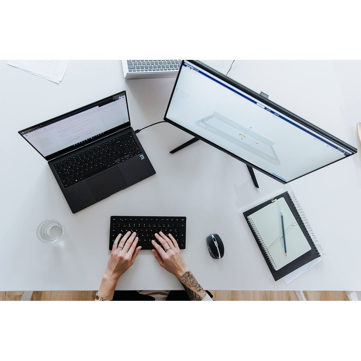 Cherry Klaviatuur Cherry Kw 9200 Mini Must Hispaaniakeelne Qwerty Qwerty