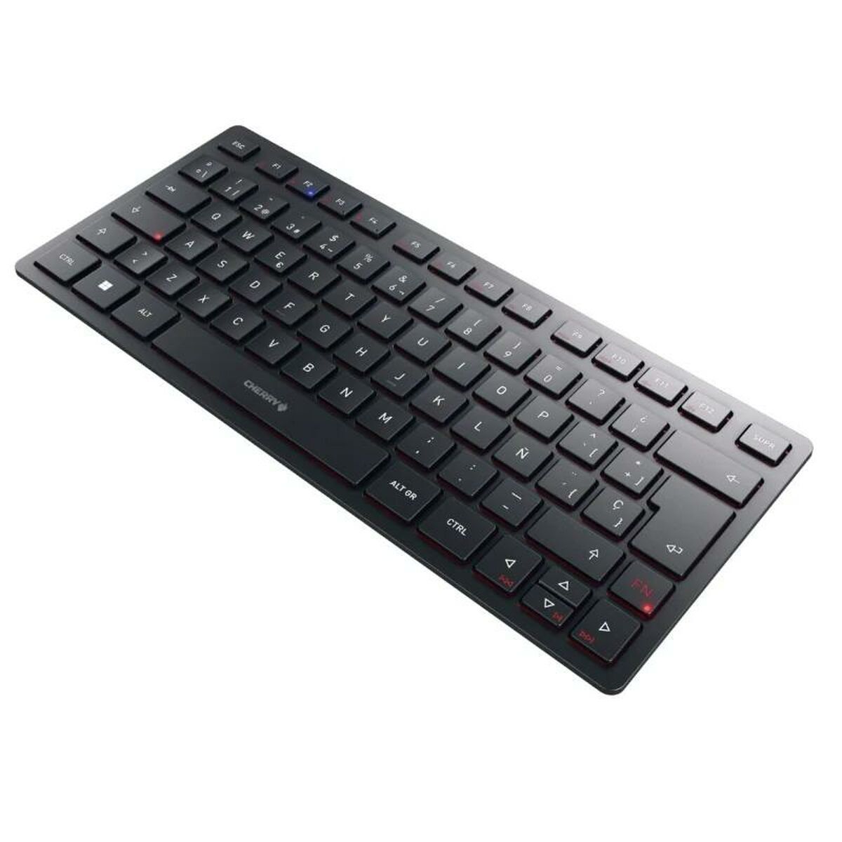 Cherry Klaviatuur Cherry Kw 9200 Mini Must Hispaaniakeelne Qwerty Qwerty