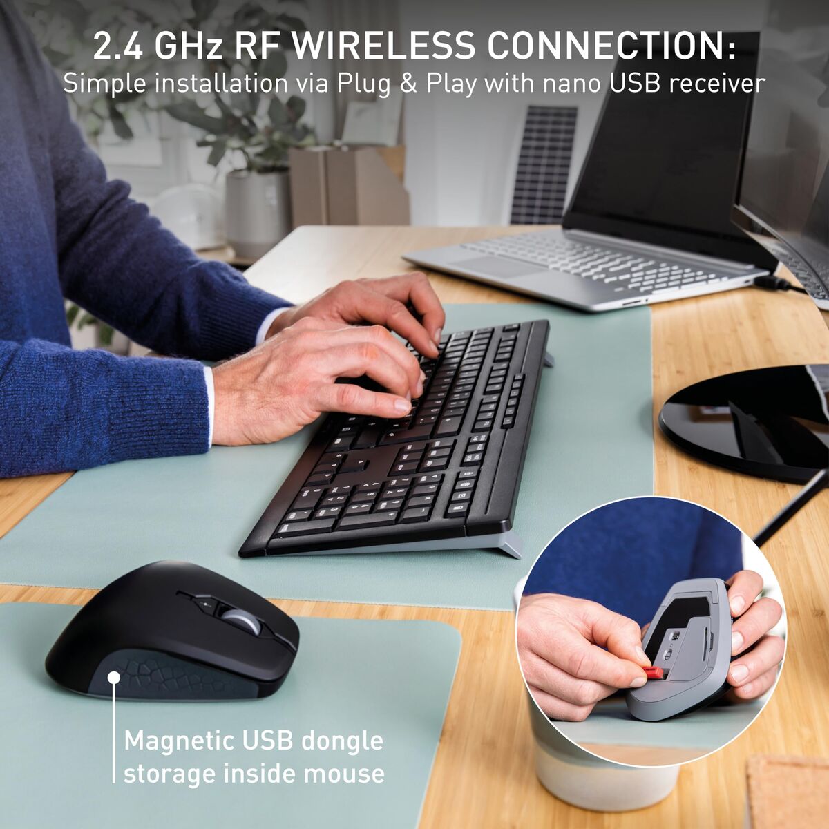 Cherry Klaviatuur Ja Hiir Cherry Jd-8550Es-2 Must Hispaania Qwerty