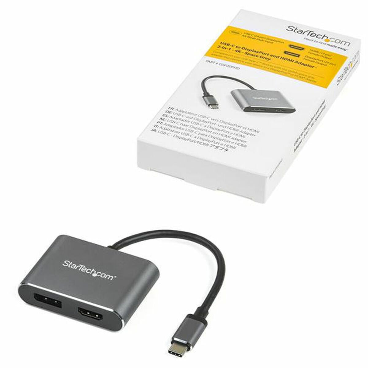 Startech Usb C-Hdmi/Displayport Adapter Startech Cdp2Dphd 4K Ultra Hd