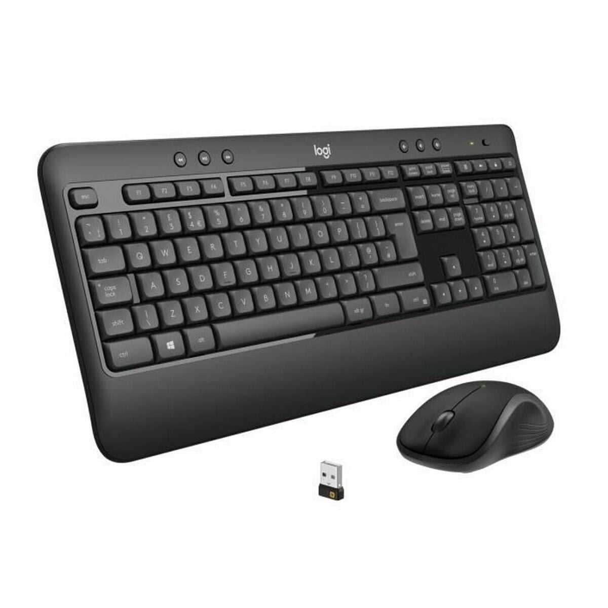 Logitech Klaviatuur Ja Juhtmevaba Hiir Logitech Mk540 Prantsuse Must Must/Valge Azerty